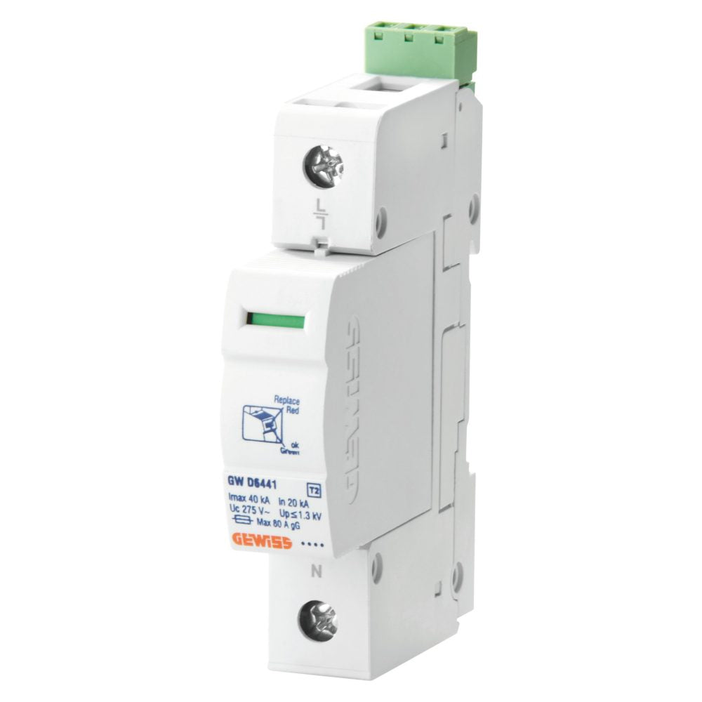 GEWISS - Scaricatore di sovratenzione - 1P 40KA - TIPO 2 - 1 MODULO