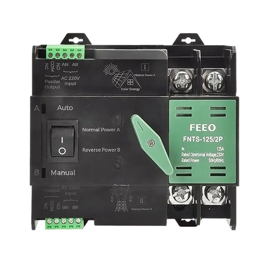 Commutatore ATS automatico e manuale monofase per fotovoltaico | FEEO