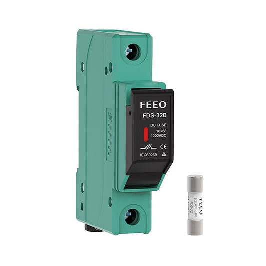 Base portafusibile con LED per fusibili a pila 10x38 max 32A (fusibile non incluso)| FEEO