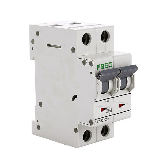 Interruttore magnetotermico 2 poli 10A 240V AC Curva C 10KA | FEEO