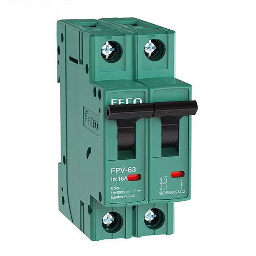 Interruttore magnetotermico 16A 800V DC Curva C | FEEO